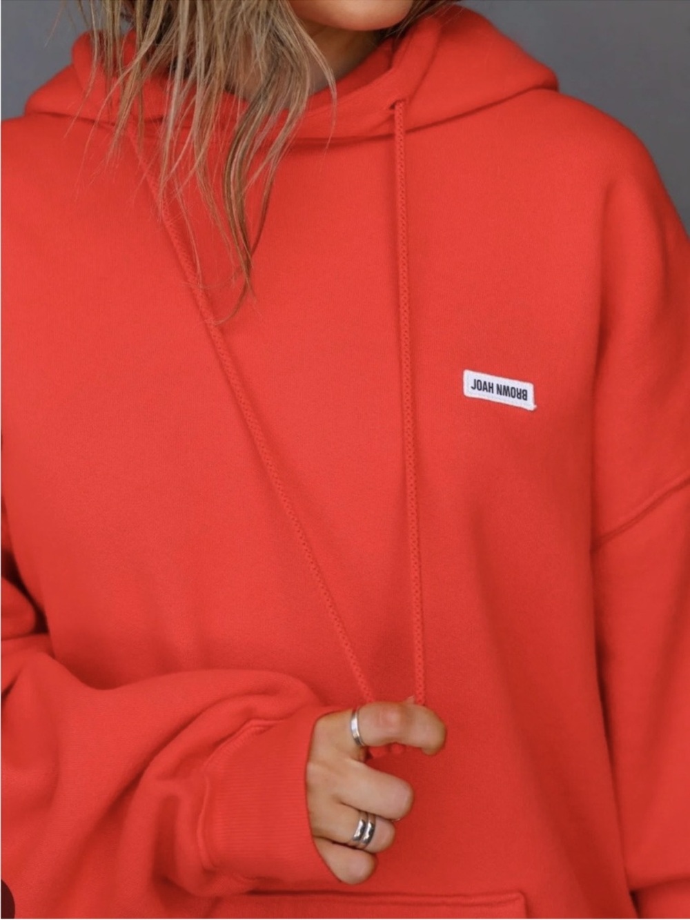 Joah Brown LIKE NEW Oversized Hoodie Hot Sauce - Picture 2 of 12